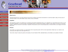 Tablet Screenshot of gearheadengineering.com